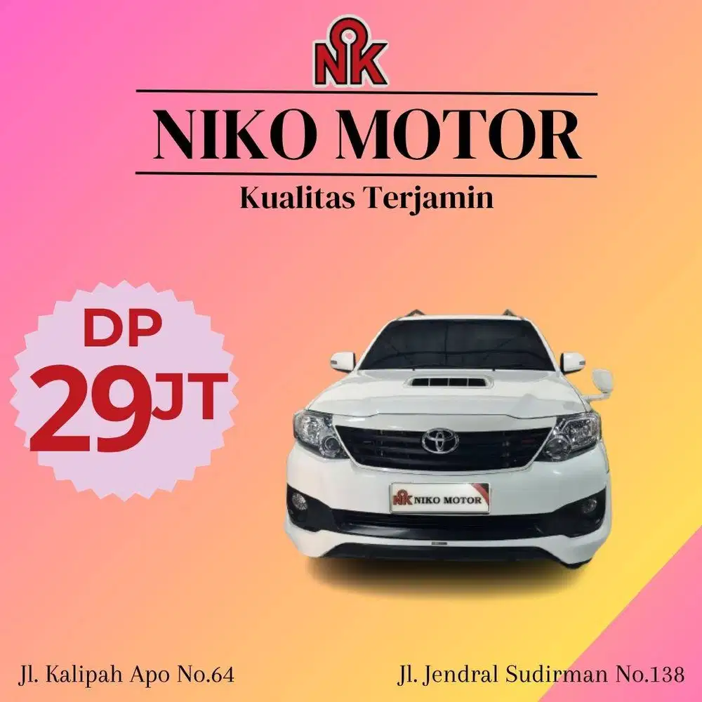 (MULUS) FORTUNER 2.5 G VNT TRD SOLAR 2015 AT