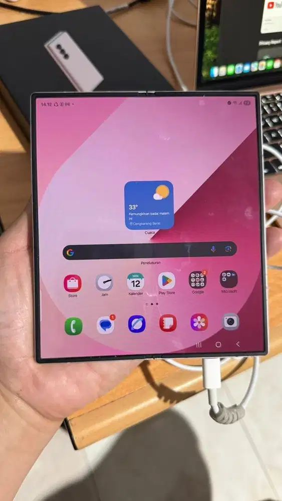 Samsung galaxy fold 6 256gb gar Sein mulus bebas dent