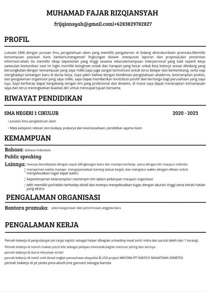 mencari pekerjaan