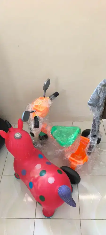 Mainan Anak Kuda Tunggangan Animal Jumping & Sepeda Roda 3 kayuh