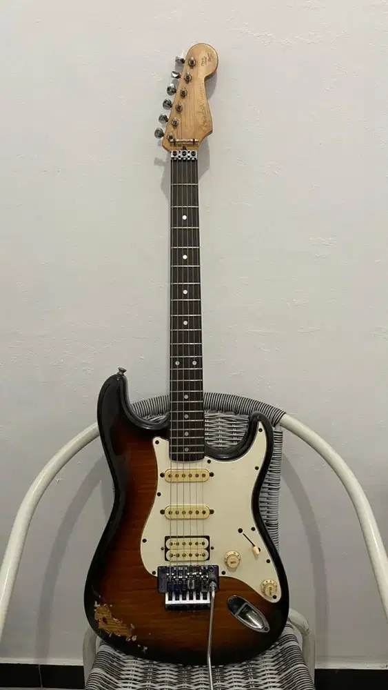 SuperRare Fender Stratocaster Floydrose Japan 1994 Foto Flame