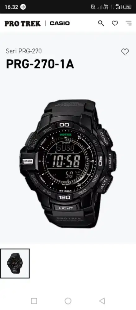 Jam Tangan Pria Casio Protrek PRG270 ORI