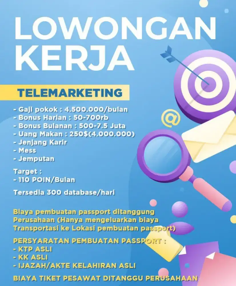 TELEMARKETING/ SALES