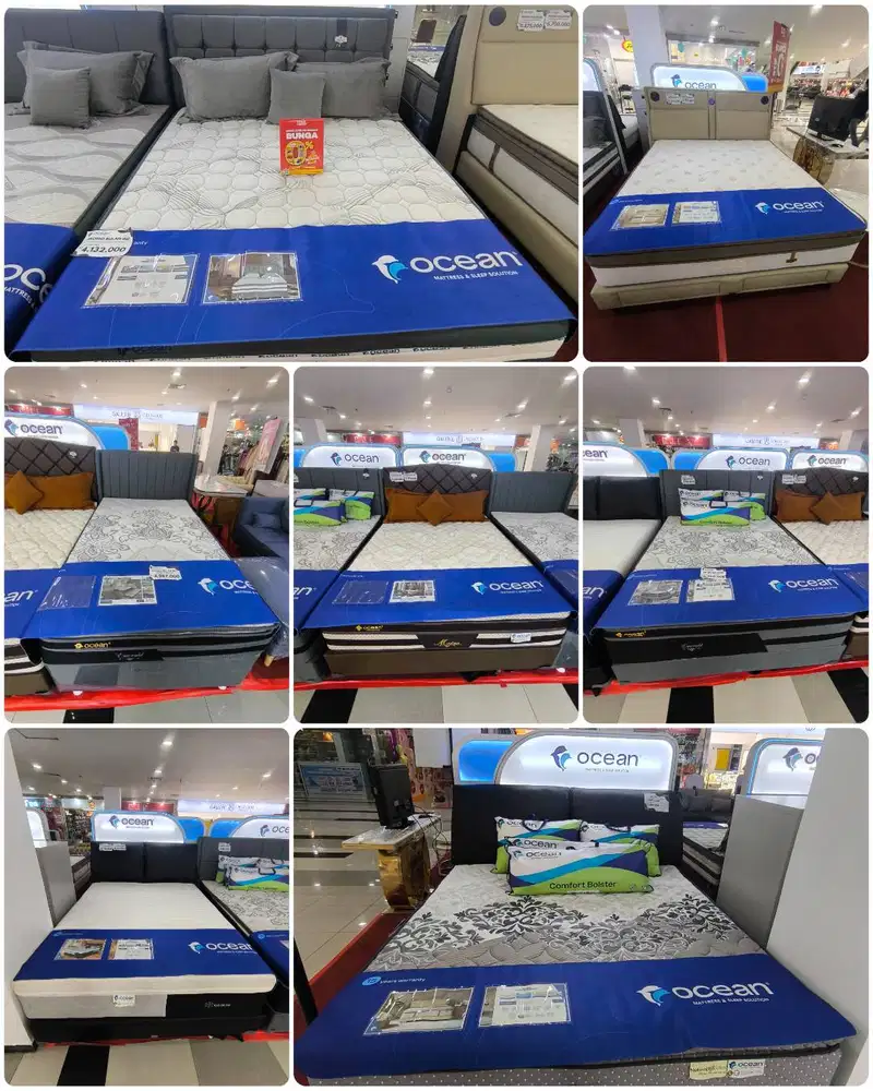 PROMO SPRINGBED KASUR OCEAN BISA CASH,CICILAN TANPA DP BUNGA 0% FLAT