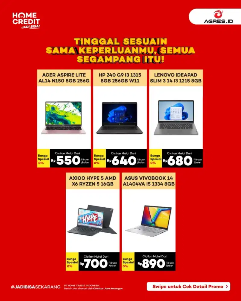 Kredit Laptop Tanpa Kartu Kredit