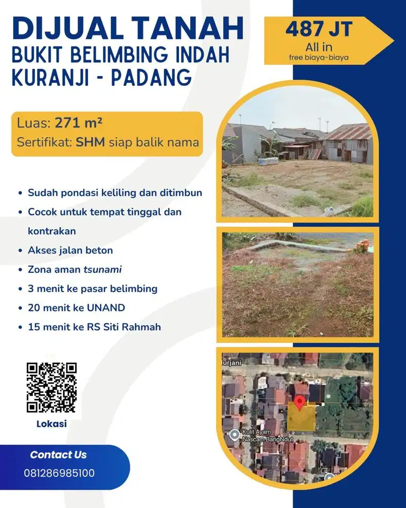 Dijual Tanah Bukit Belimbing Indah