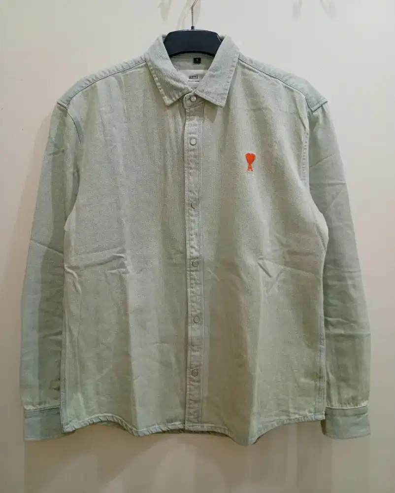 AMI KEMEJA LIGHT DENIM