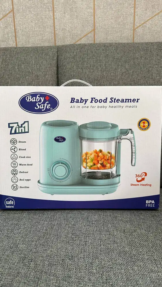 LB015 Baby Safe Food Maker 7in1 Processor Babysafe Blender Steamer