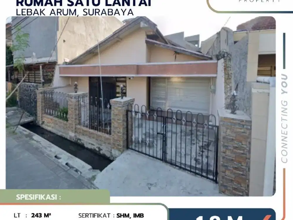 Rumah di Lebak Arum Surabaya Kondisi Terawat Siap Huni