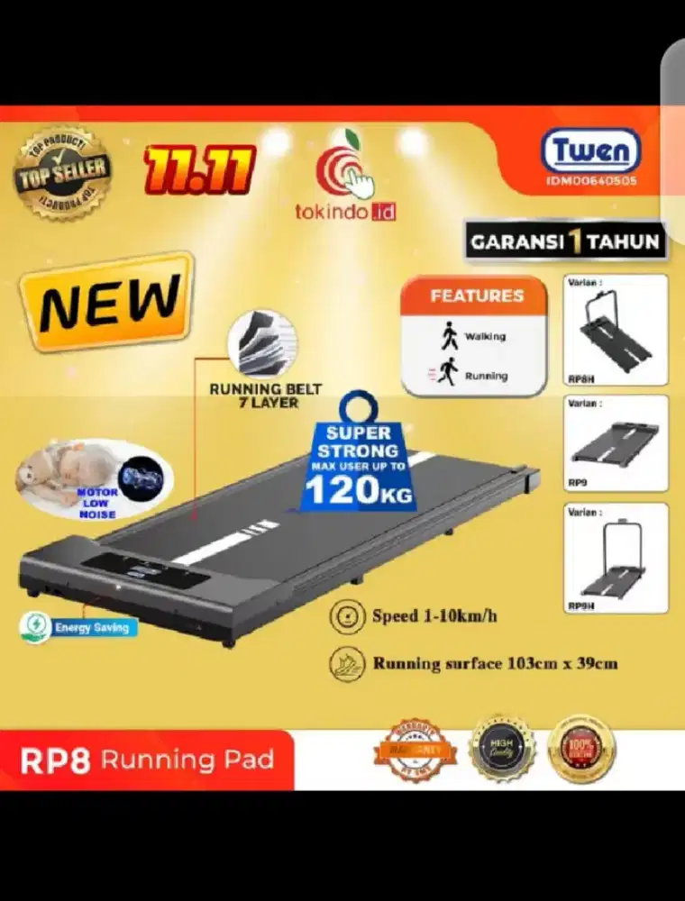 Running ped atau treadmill