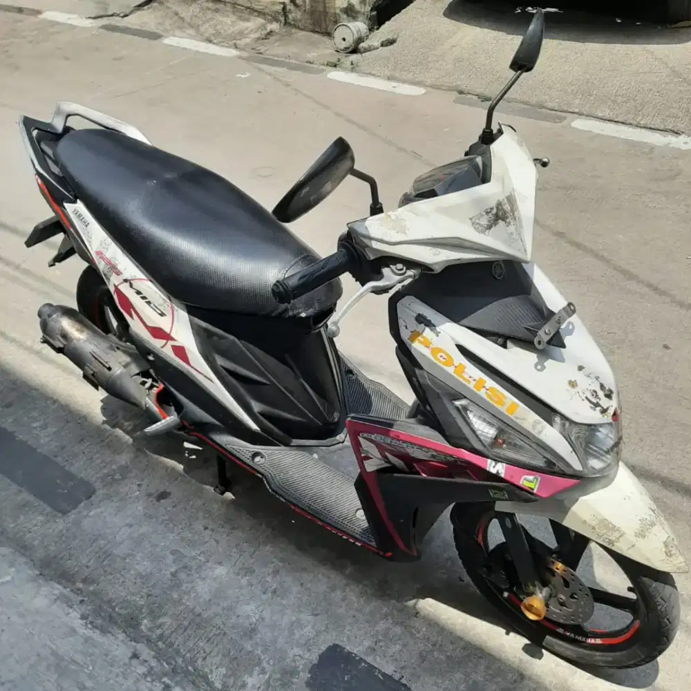 Yamaha Mio M3 2015 ss lengkap mesin bagus plat B DKI, stater topcer