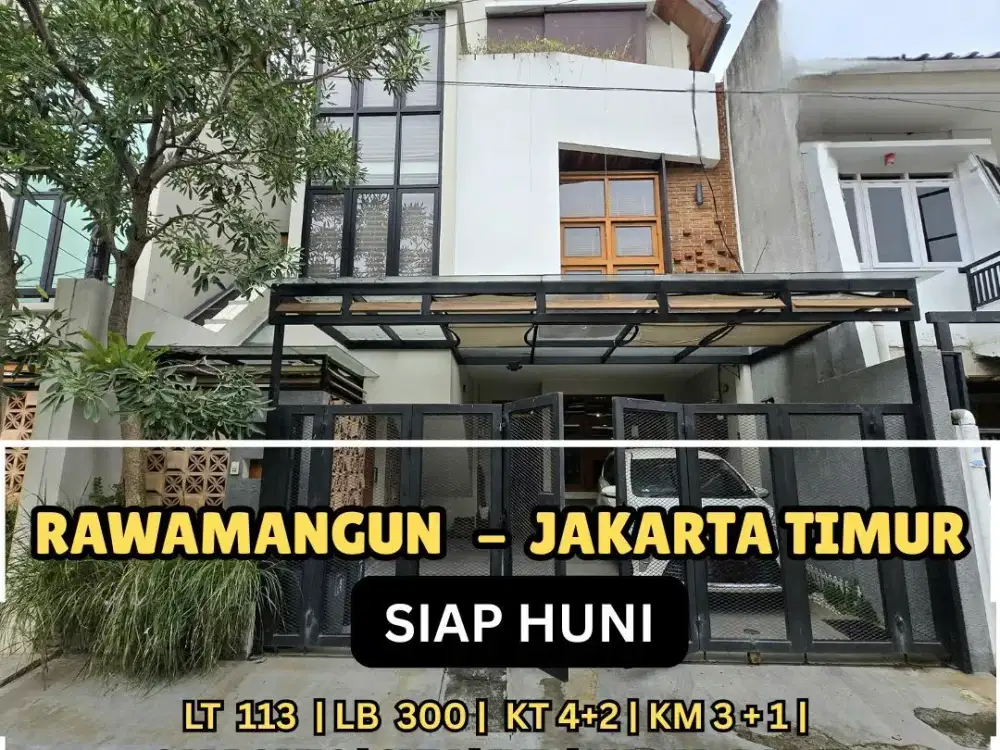 Rumah mewah design modern di Rawamangun jakarta timur