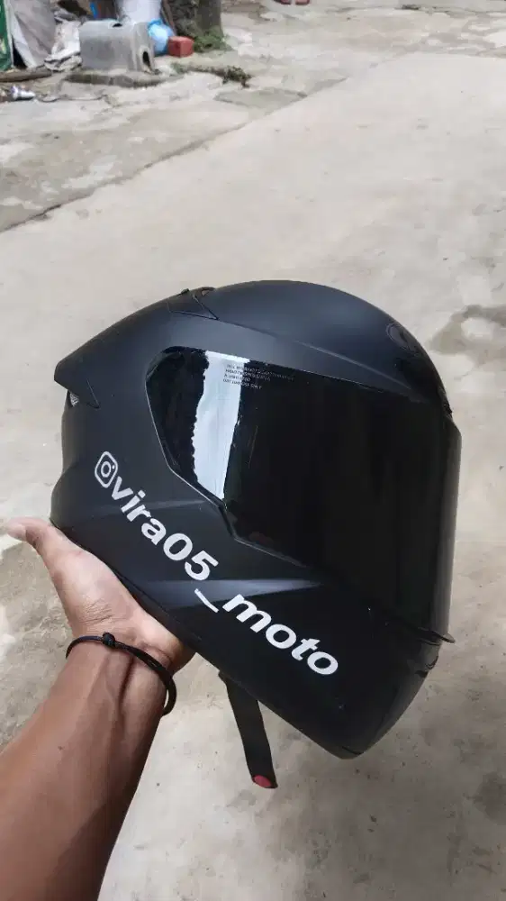 Helm kyt ttc original hitam doff