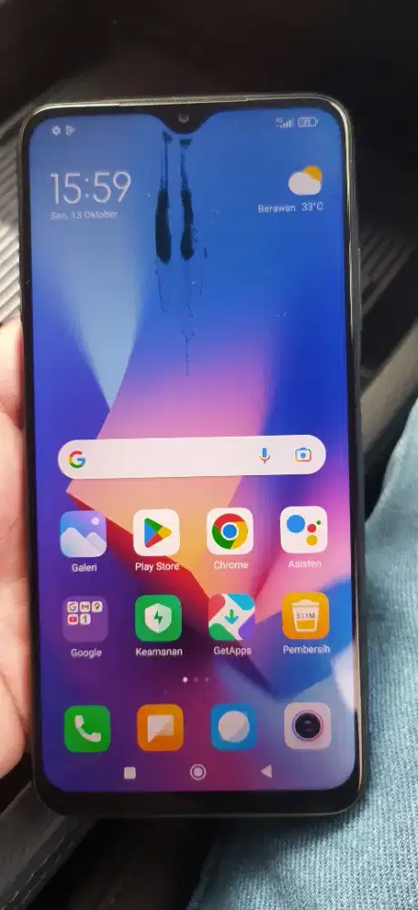 redmi 9t ram 4/64gb hp siap pake cocok riset tempat