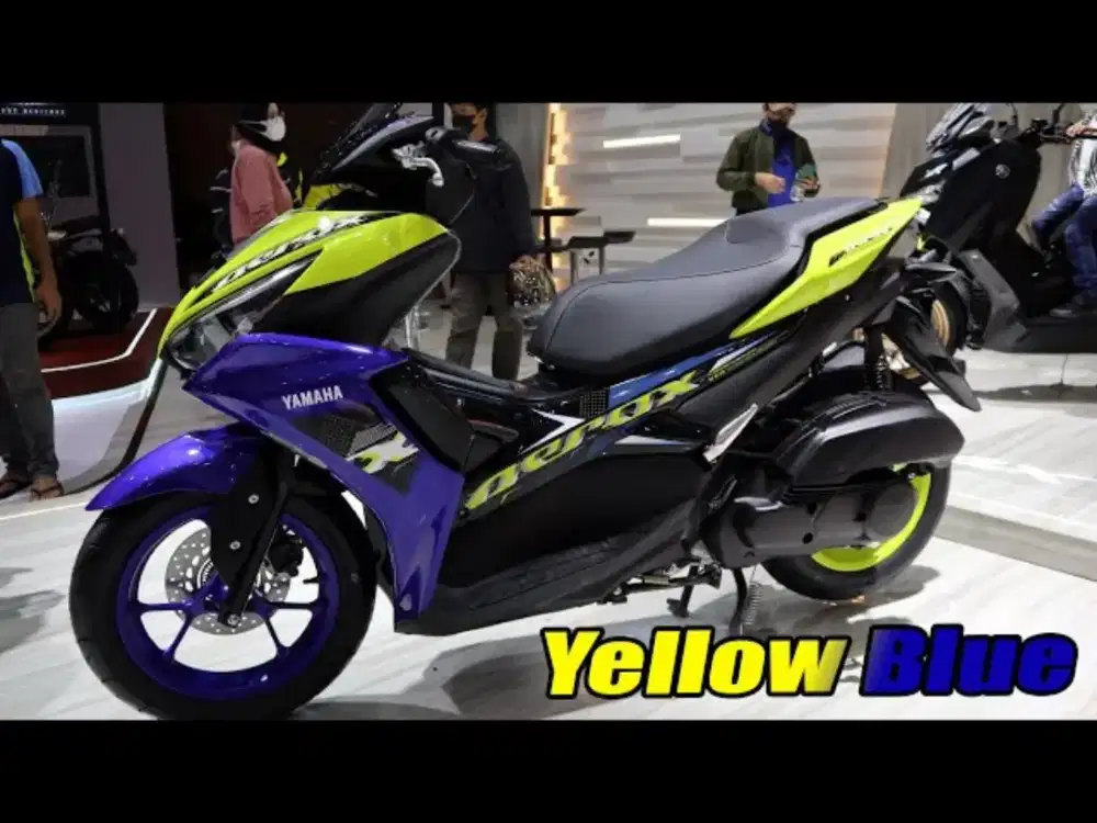 New aerox 2023 biru kuning