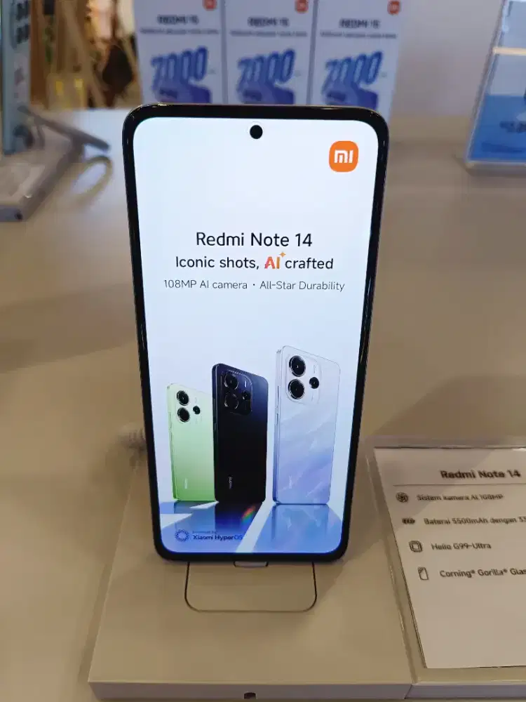 Xiaomi Redmi Note 14 
Cicilan mulai dari 200 ribuan...