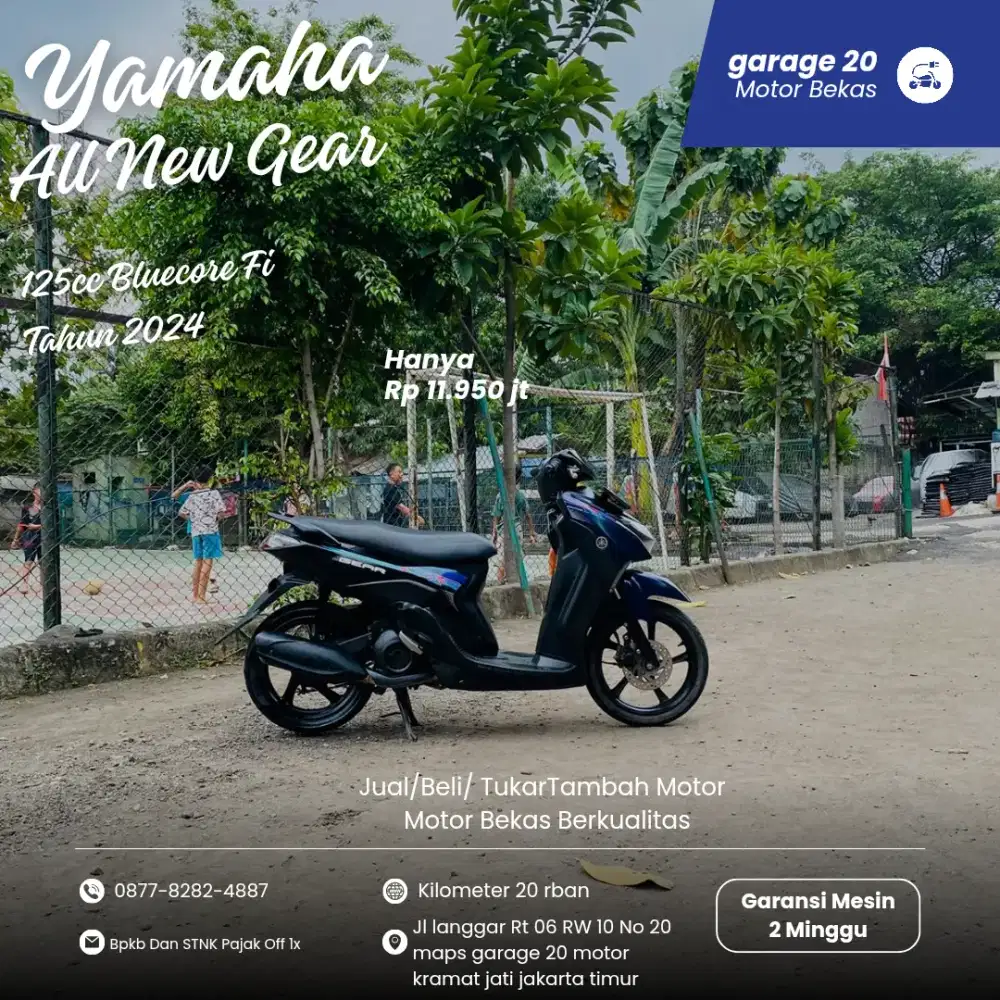 Yamaha Gear 125cc Bluecore Fi Std Tahun 2024 Pajak Off