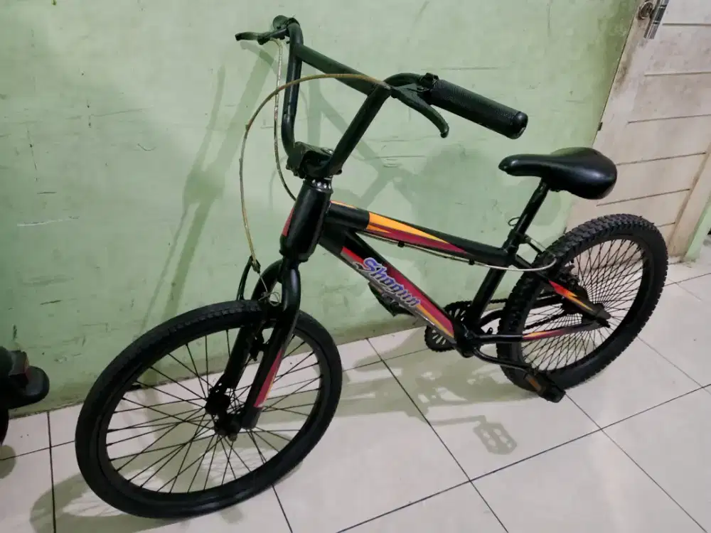Sepeda bmx warna hitam