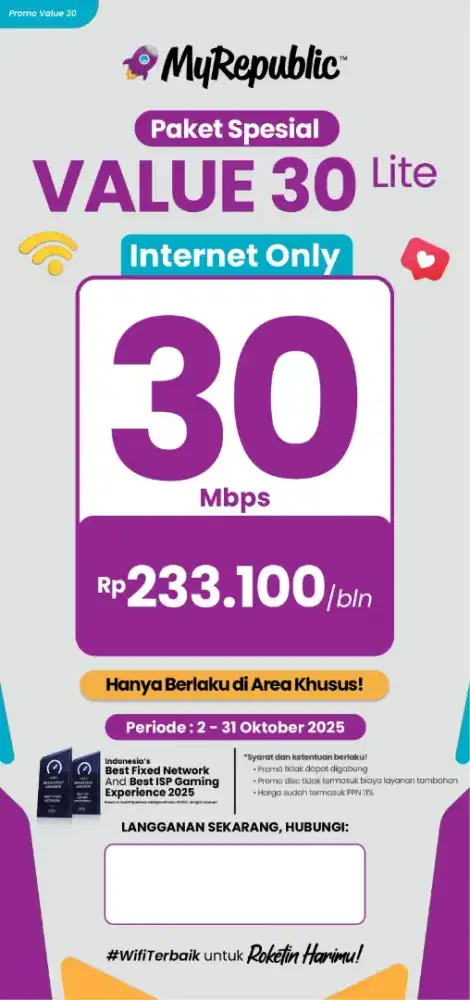 Promo WiFi Myrepublic