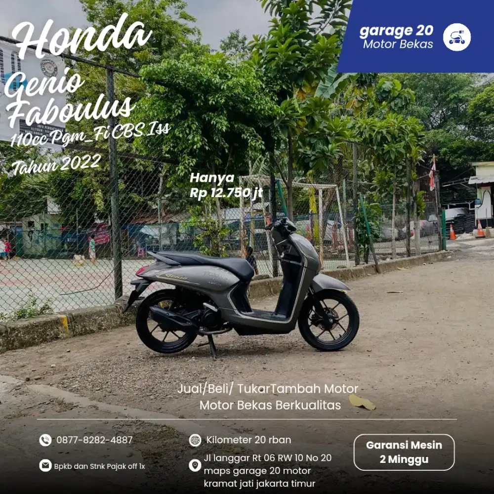 Honda Genio 110cc Faboulus cbs iss Esp Fi Tahun 2022 Pajak Off