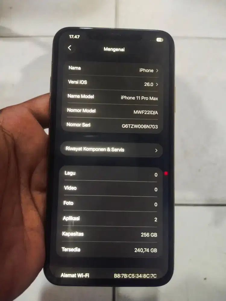 iphone 11 pro max 256gb