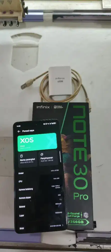 Infinix note 30pro ram 8/256