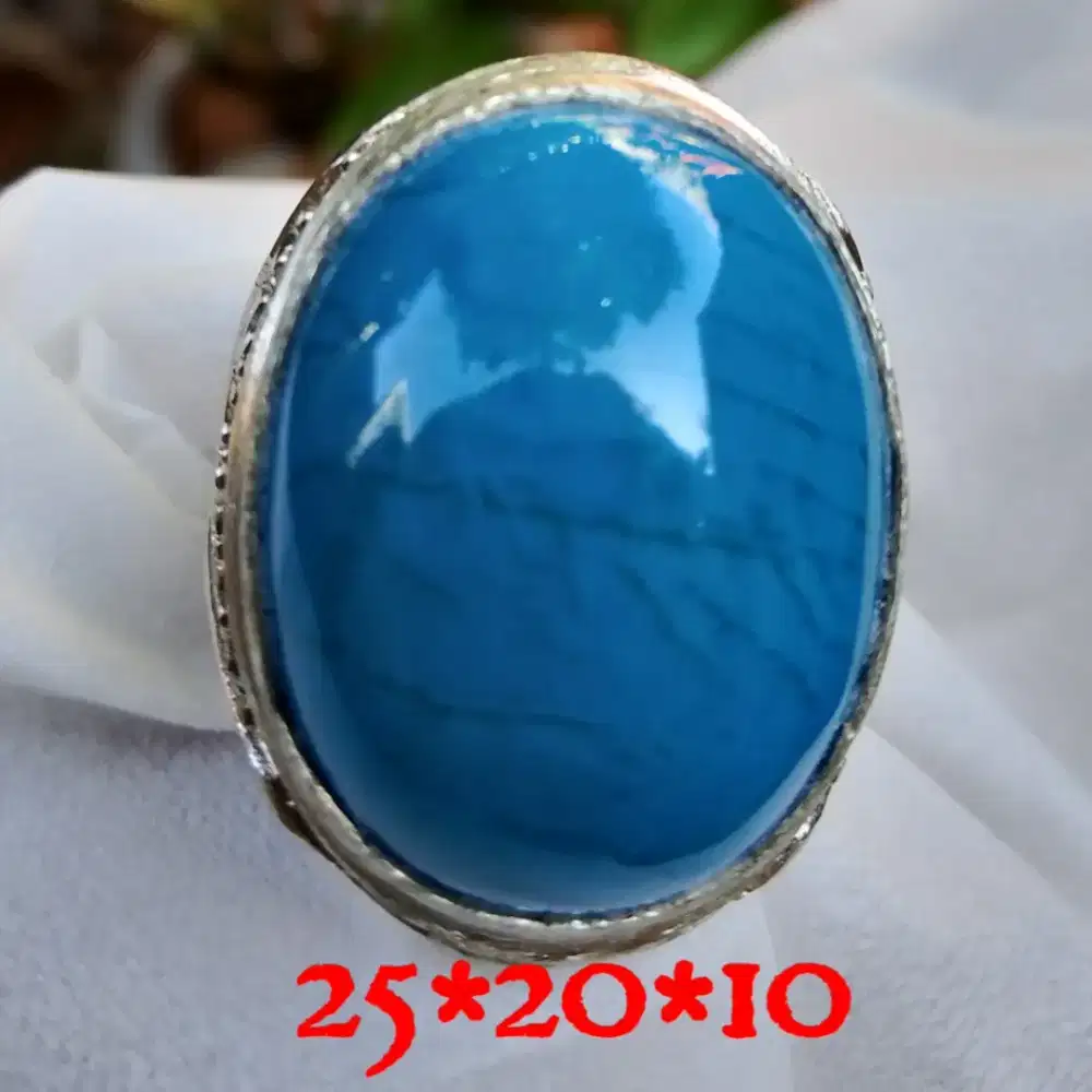 Natural bacan Doko bluish dim 25*18*10 ring alfaka net harga