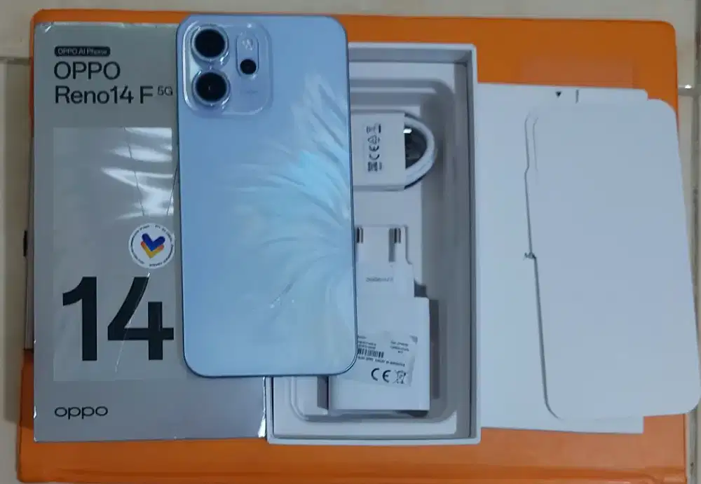 Oppo Reno 14F 5G Ram 12GB+12GB Rom 256GB Garansi On s/d Mei 2026 Fulls