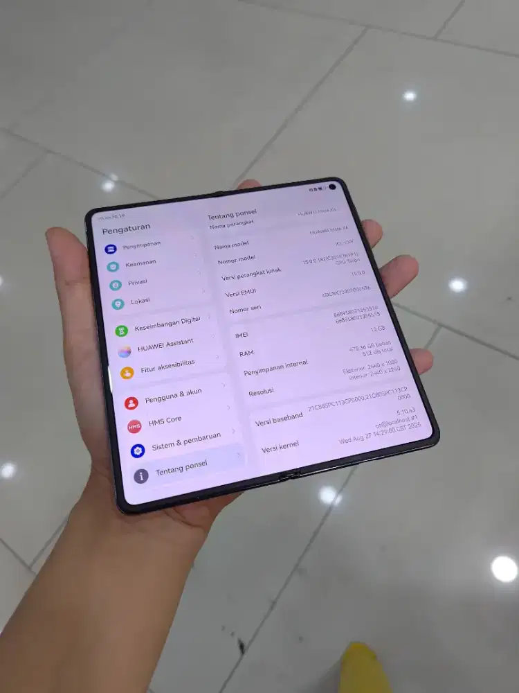 Huawei mate x6 16/512 garansi september 2027