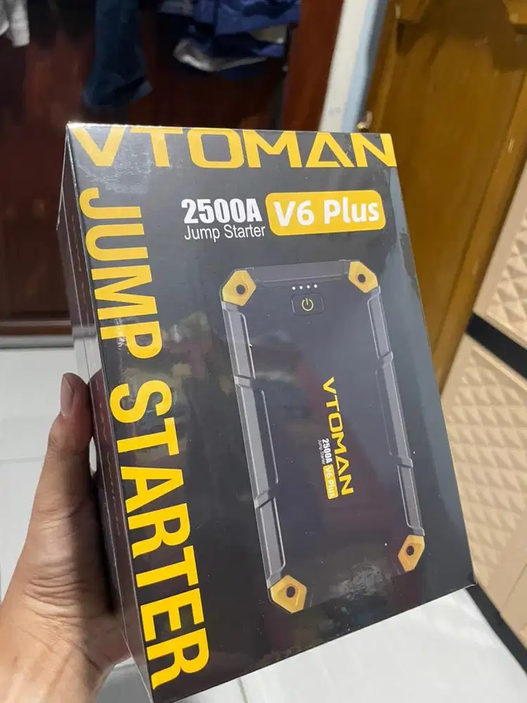 Vtoman V6 Plus powerbank jumper aki 10.000mAh anti air dan anti debu