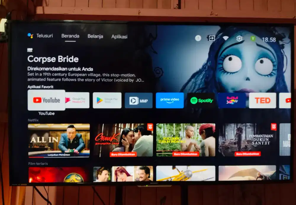 TV Sharp 50 inch Android
