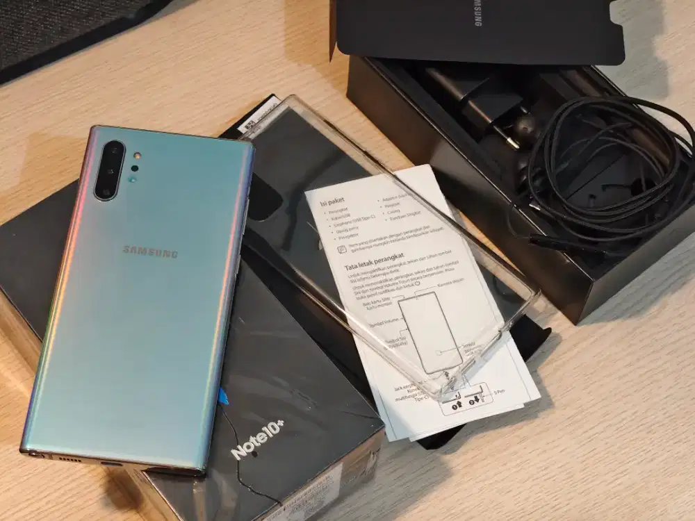 Samsung Note 10 Plus 12/256 gb. Lengkap fullshet.