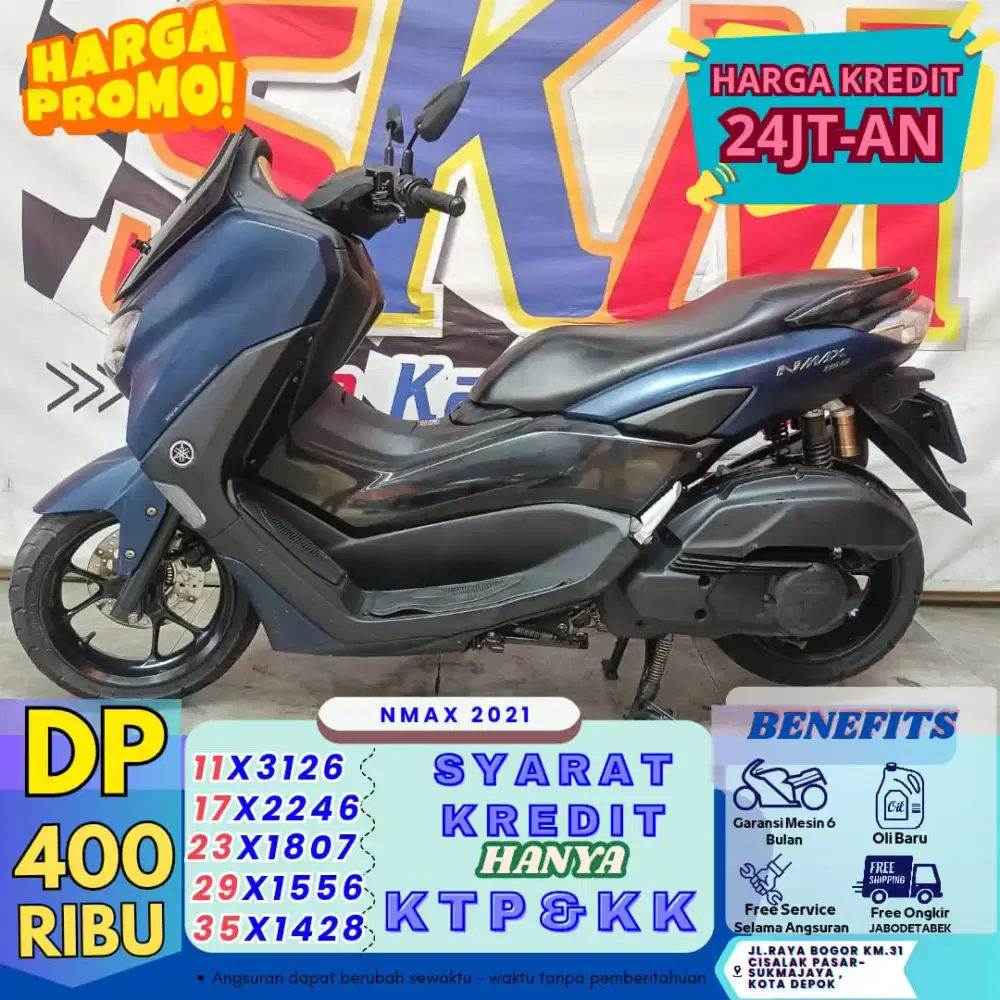 Dp 600rb - kredit nmax 2021 km low bergaransi