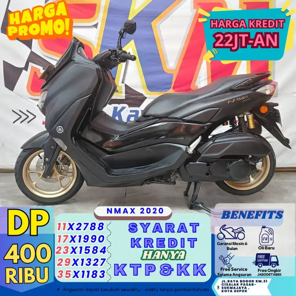 Dp 400rb - kredit nmax 2020 bergaransi full
