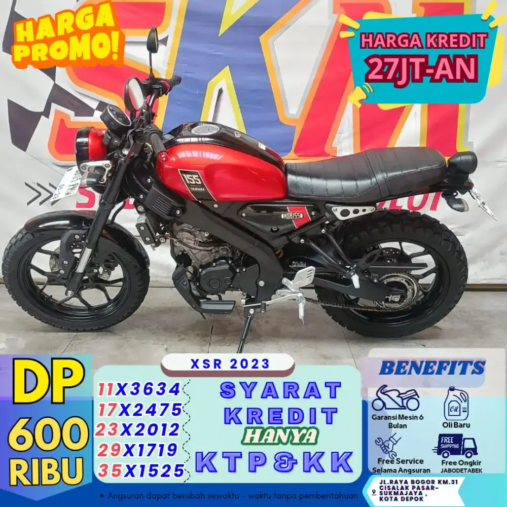 Kredit dp 600rb proses 1hari xsr 2023 bekas rasa baru