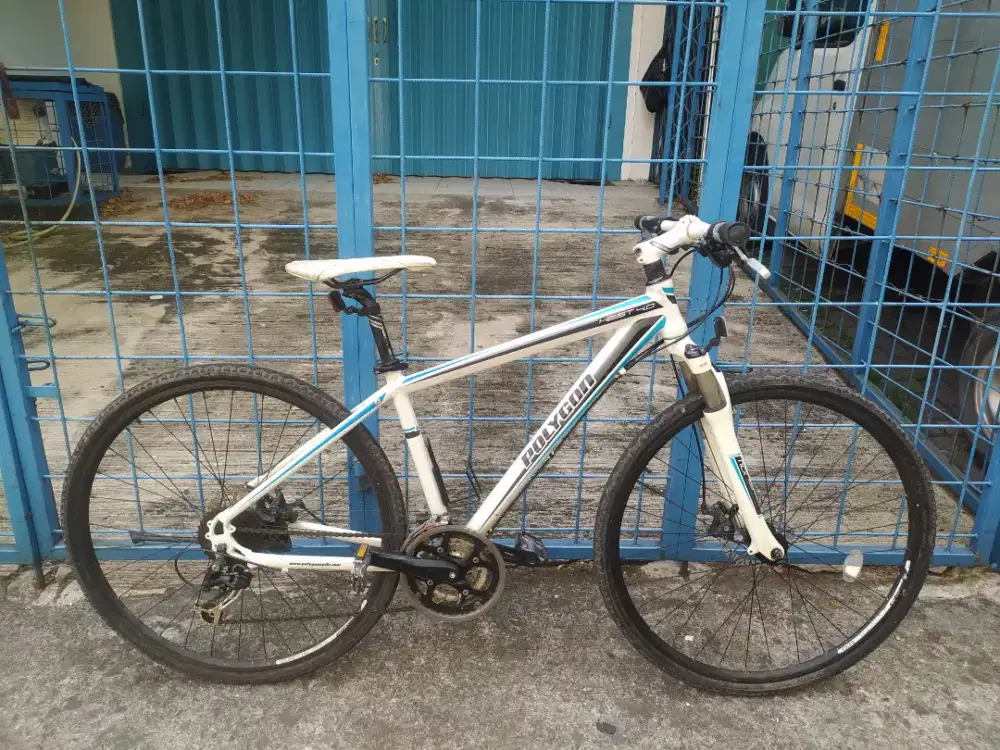 Polygon HEIST 4 sepeda hybrid MTB X Roadbike Balap bkn Fixie