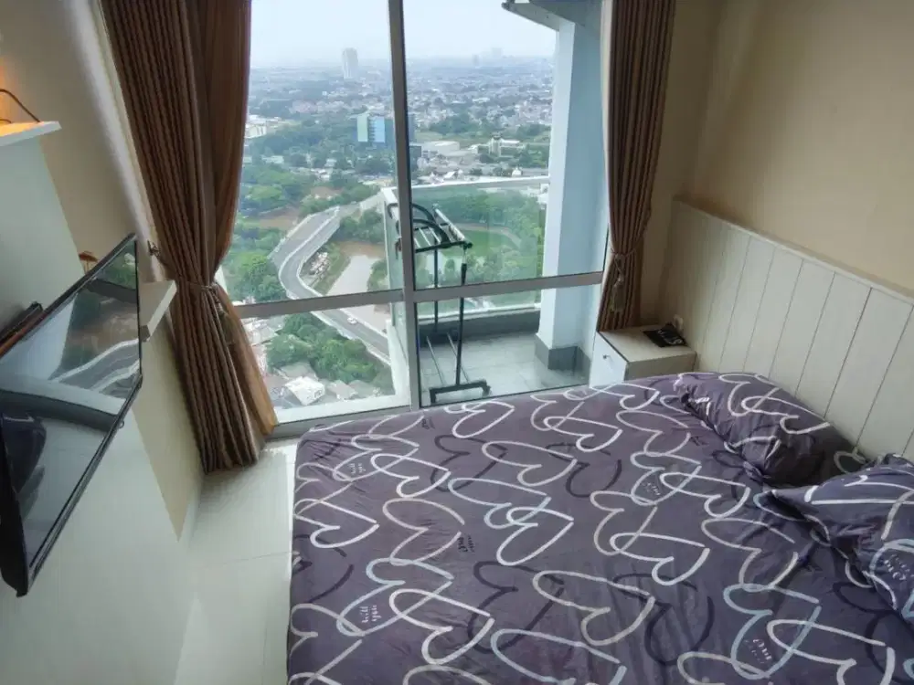 Disewakan Apartemen Puri Mansion Studio Furnish Interior Estetik 21 m2 Harga Termurah 23 Juta/Tahun