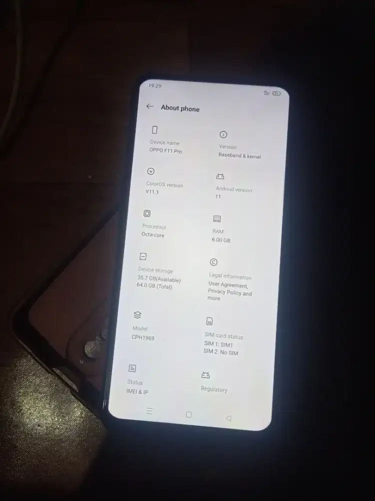 jual hp oppo f11 pro 6/64 hp only