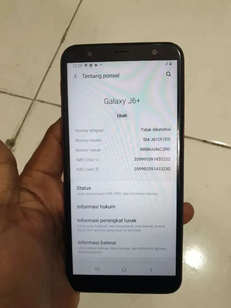 SAMAUNG J6+ RAM 3/32