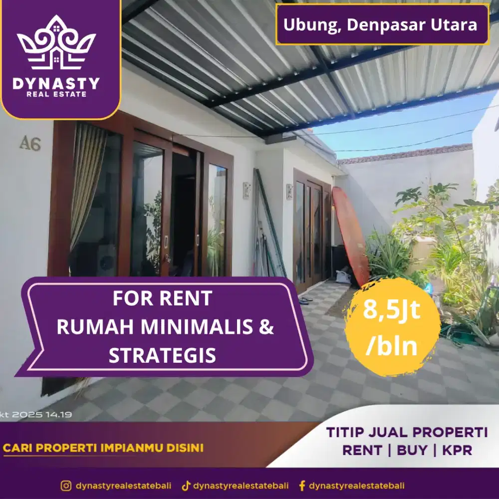 Rumah 2BR lokasi strategia di pusat kota Denpasr