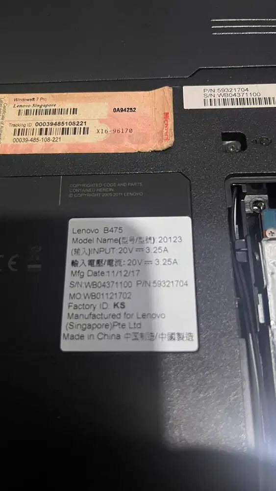 Laptop Lenovo B475 Amd A6 3400