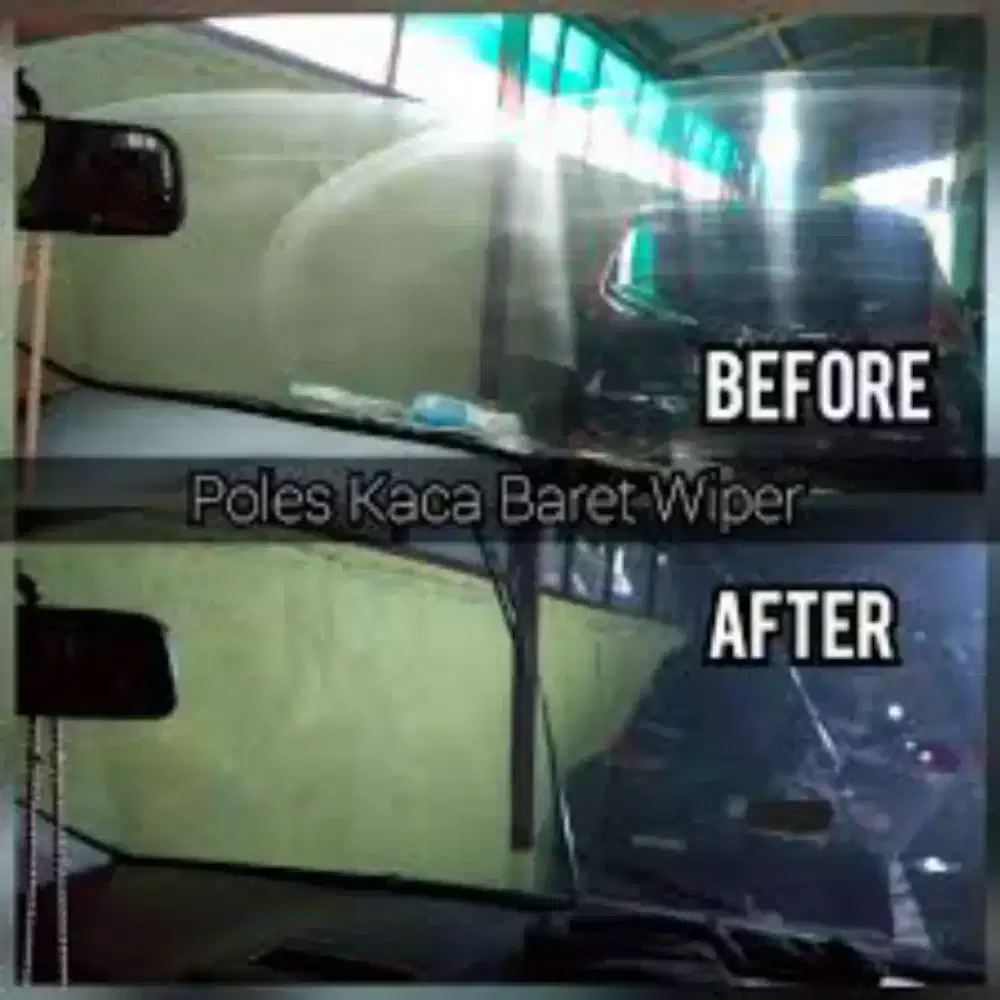 Poles kaca mobil baret atau jamur