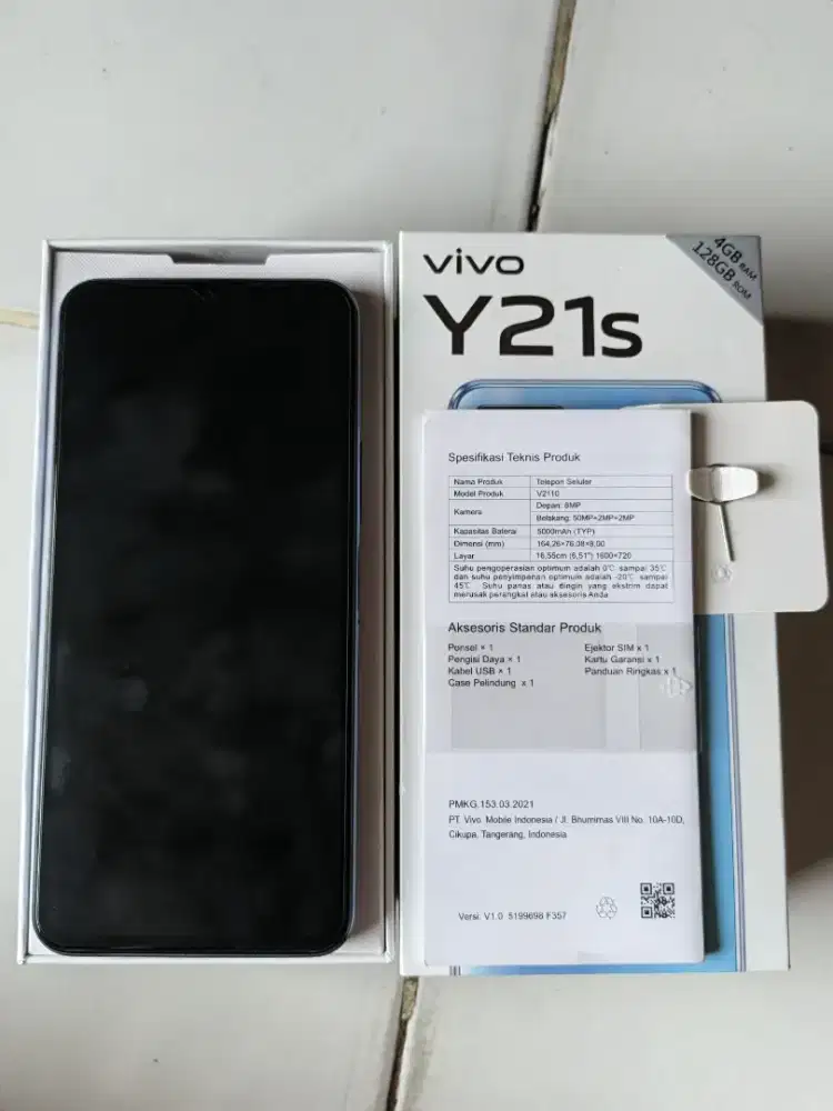 Vivo y21s ram 4/128
