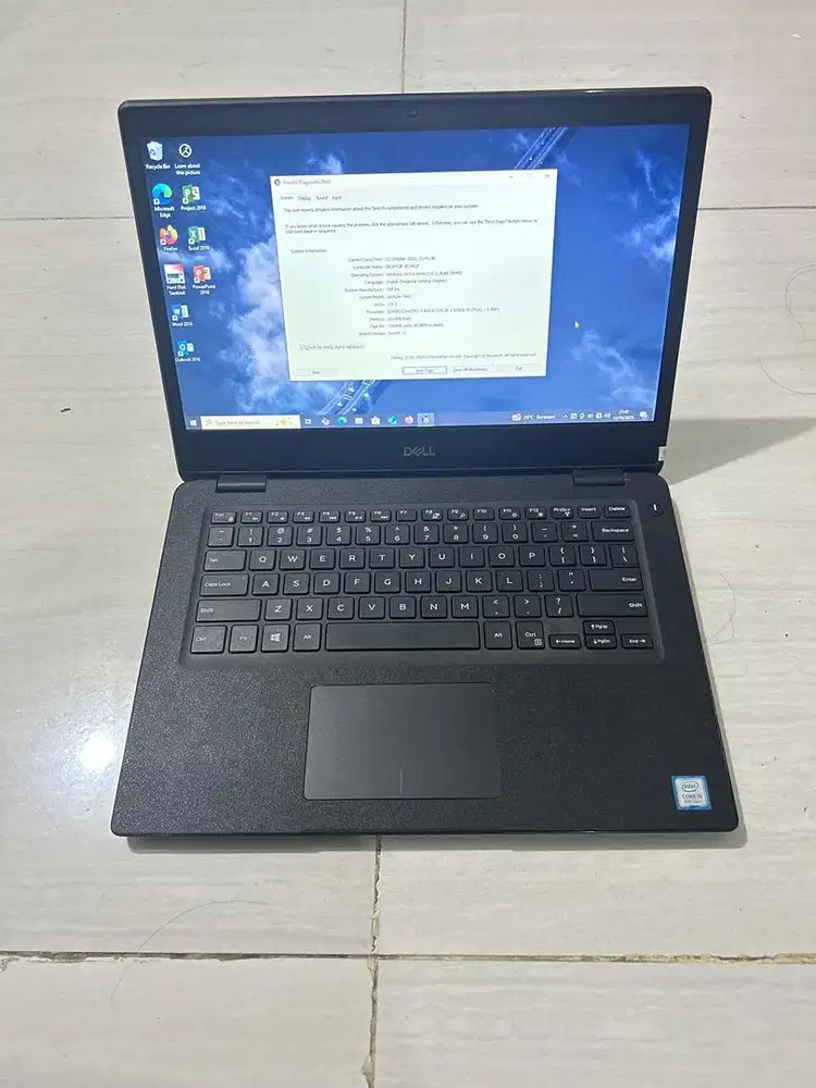 Laptop dell 3400 core i5 gen 8 ram 8gb ssd NVMe 256gb mulus