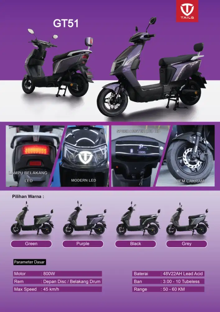 Sepeda Listrik Tailg GT51