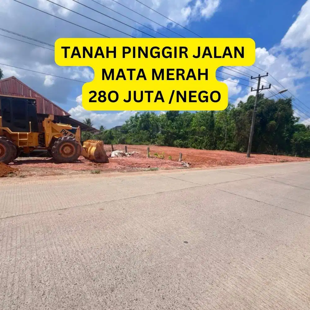 TANAH PINGGIR JALAN MATA MERAH PALEMBANG