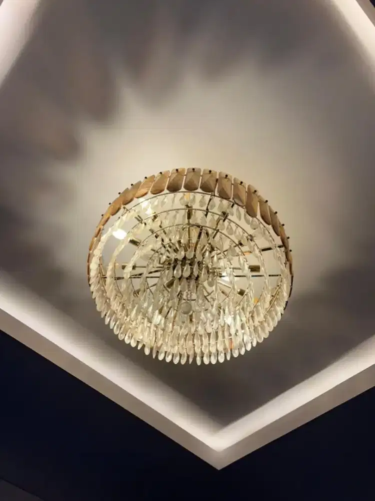 Lampu hias crystal kondisi like new