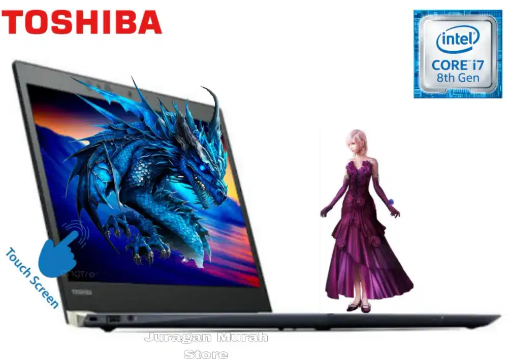 Ringan 1,1Kg Touchscreen core i7 Gen8 8/256