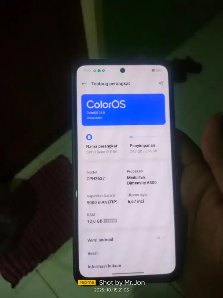 OPPO reno 12F 5G 12/256