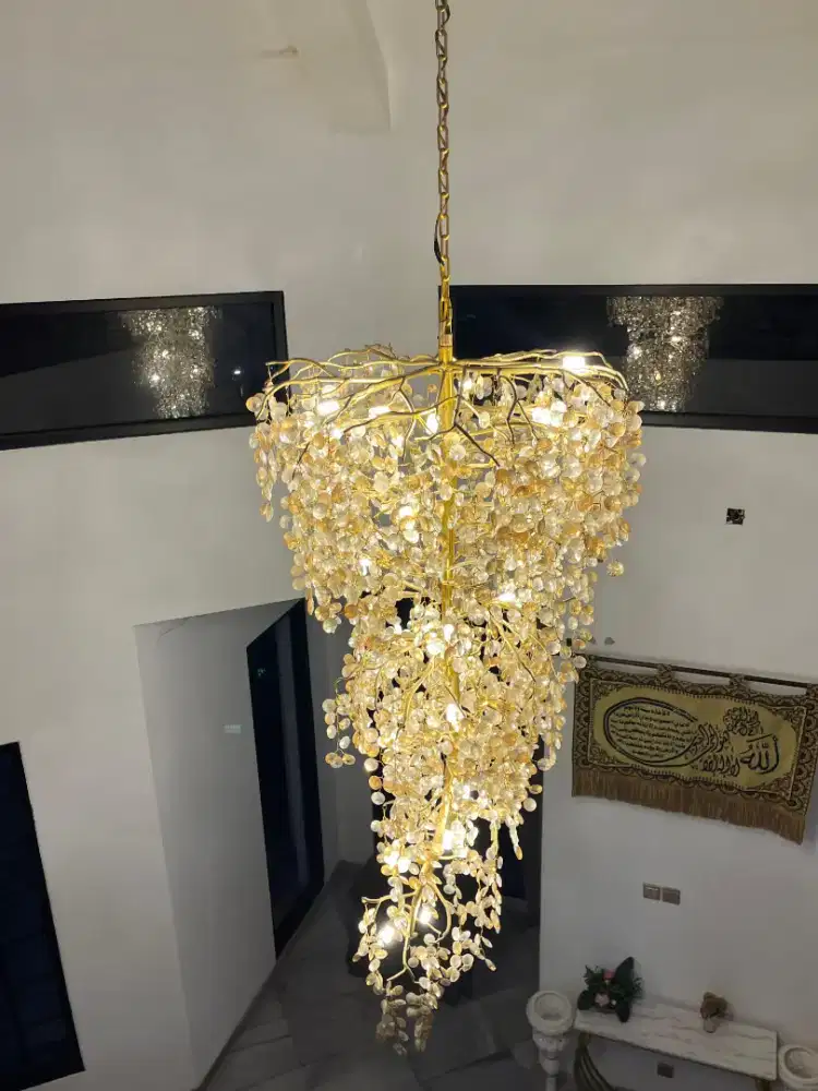 Lampu hias kristal 1,5 m